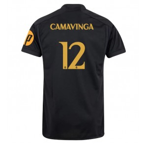 Real Madrid Eduardo Camavinga #12 Replika Tredjetrøje 2023-24 Kortærmet